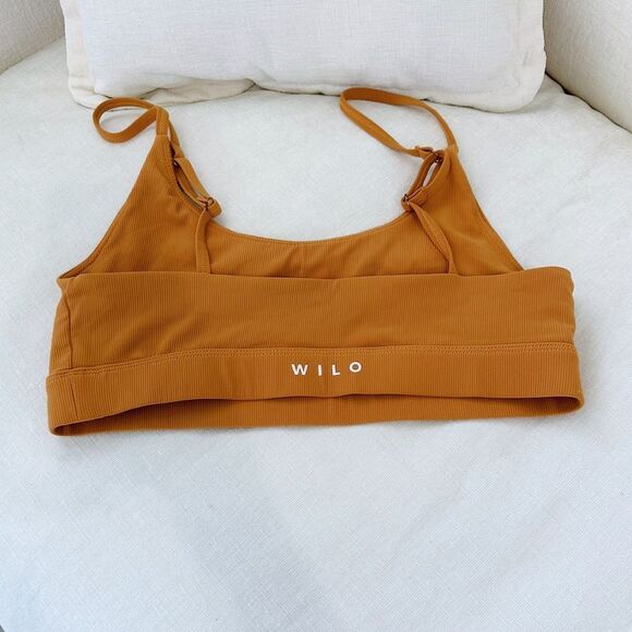 NWOT WILO Burnt Orange Sports Bra - Picture 2 of 3